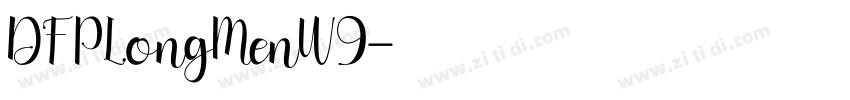 DFPLongMenW9字体转换