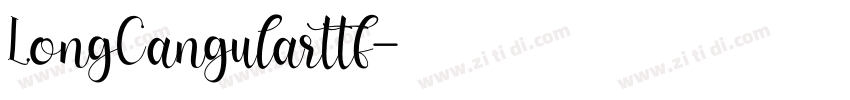 LongCangularttf字体转换