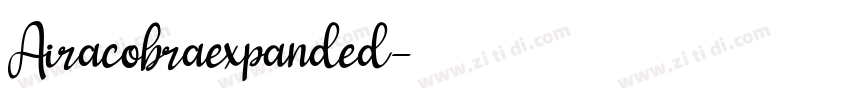 Airacobraexpanded字体转换