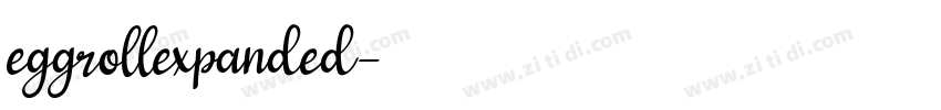 eggrollexpanded字体转换