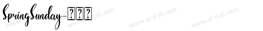 SpringSunday字体转换