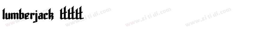 lumberjack字体转换
