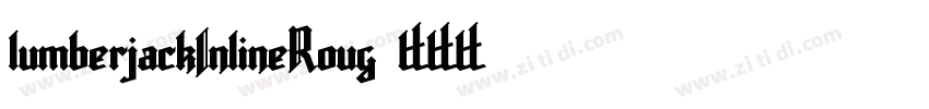 lumberjackInlineRoug字体转换