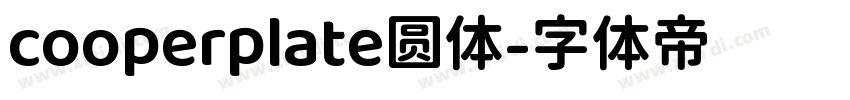cooperplate圆体字体转换