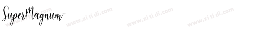 SuperMagnum字体转换