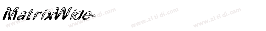 MatrixWide字体转换