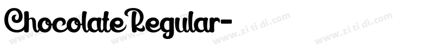 ChocolateRegular字体转换