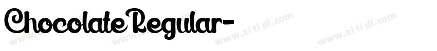ChocolateRegular字体转换