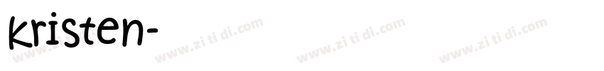 kristen字体转换