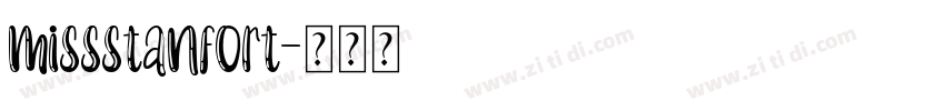 missstanfort字体转换
