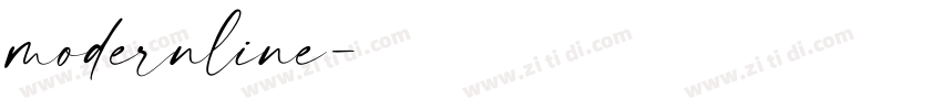 modernline字体转换