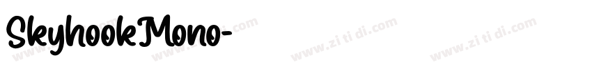 SkyhookMono字体转换