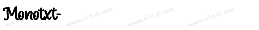 Monotxt字体转换