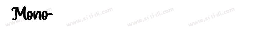 正黑Mono字体转换