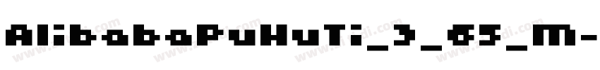 AlibabaPuHuTi_3_65_M字体转换
