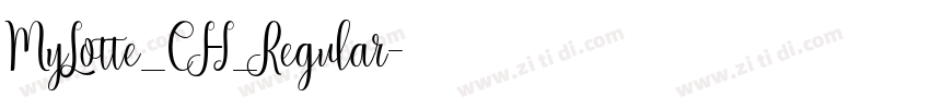 MyLotte_CH_Regular字体转换
