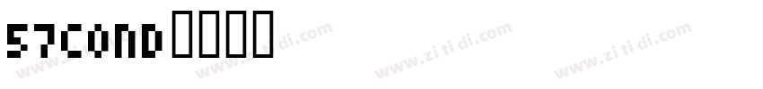 57cond字体转换