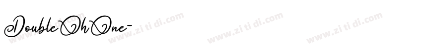 DoubleOhOne字体转换