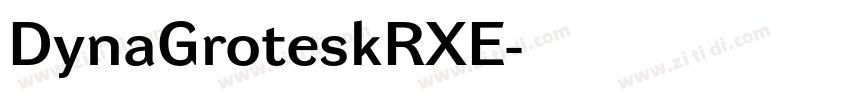 DynaGroteskRXE字体转换