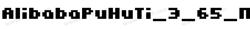 AlibabaPuHuTi_3_65_M字体转换