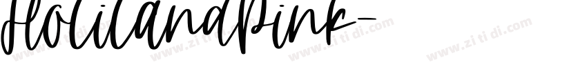 HolilandPink字体转换