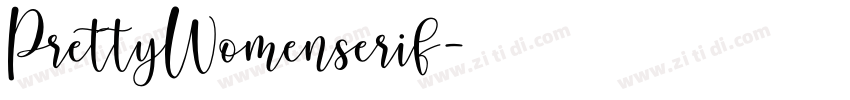 PrettyWomenserif字体转换