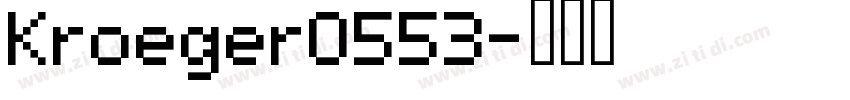 Kroeger0553字体转换