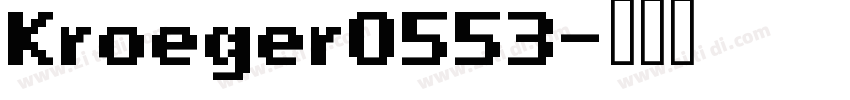 Kroeger0553字体转换