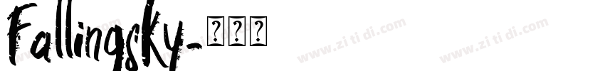 Fallingsky字体转换