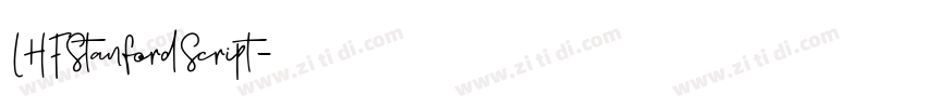LHFStanfordScript字体转换