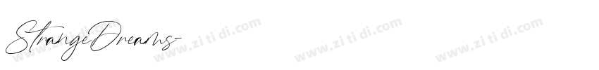 StrangeDreams字体转换