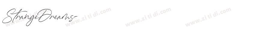 StrangeDreams字体转换