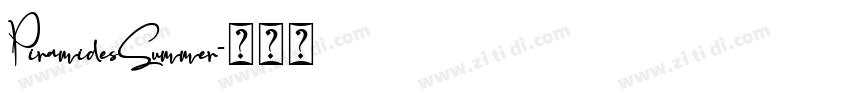 PiramidesSummer字体转换