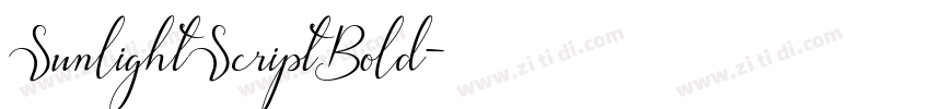 SunlightScriptBold字体转换