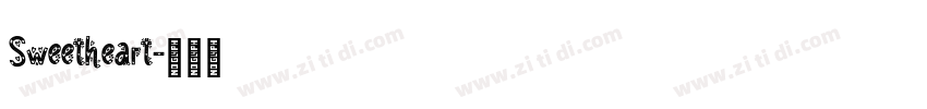 Sweetheart字体转换