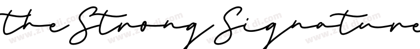theStrongSignature字体转换