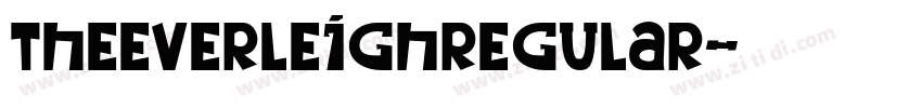 TheEverleighRegular字体转换