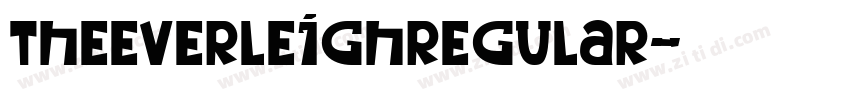 TheEverleighRegular字体转换