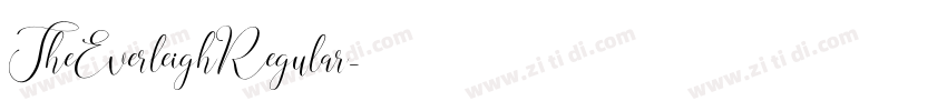 TheEverleighRegular字体转换