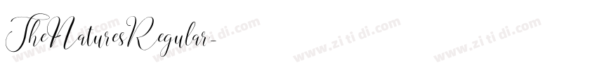 TheNaturesRegular字体转换