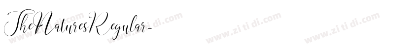 TheNaturesRegular字体转换