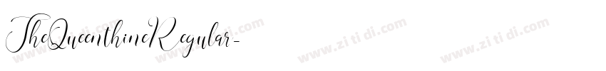 TheQueenthineRegular字体转换