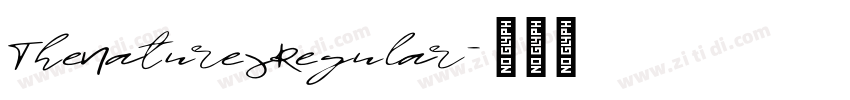 TheNaturesRegular字体转换
