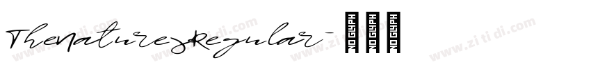TheNaturesRegular字体转换