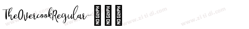 TheOvercookRegular字体转换 TheOvercookRegular字体转换