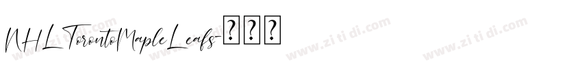 NHLTorontoMapleLeafs字体转换