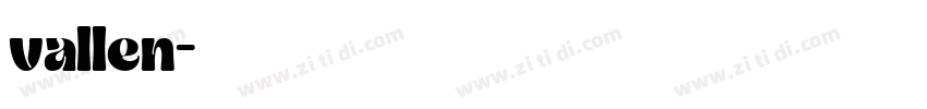 vallen字体转换