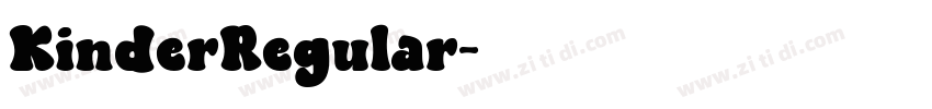 KinderRegular字体转换