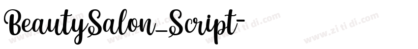 BeautySalon_Script字体转换
