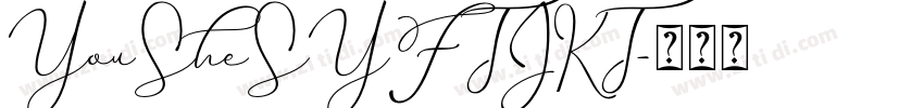 YouSheSYFTJKT字体转换